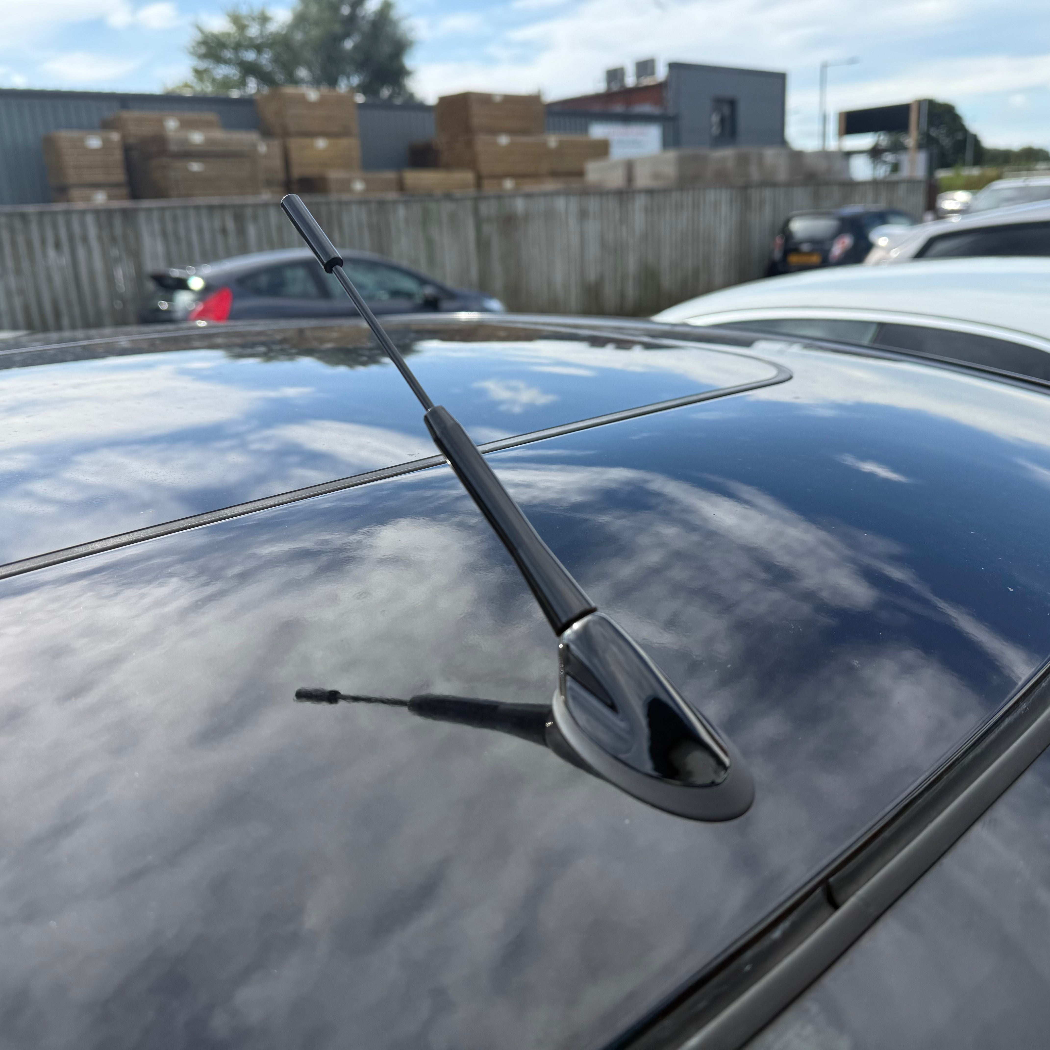 Short Aerial Mast with Genuine Ford Aerial Base - Painted Gloss Black