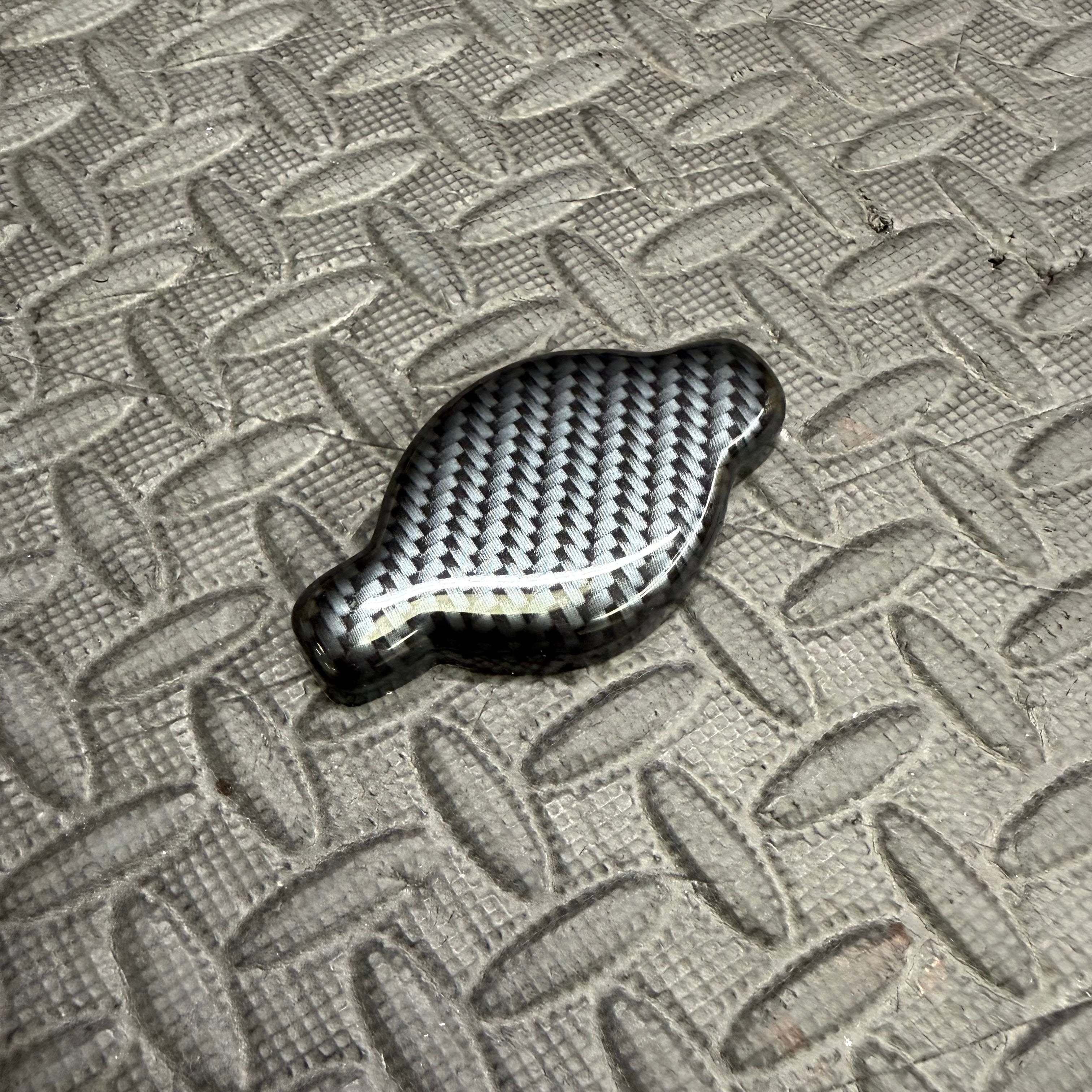 Proform Washer Bottle Cap Cover - Vauxhall / Opel Corsa D inc VXR - Deluxe Carbon Fibre Effect