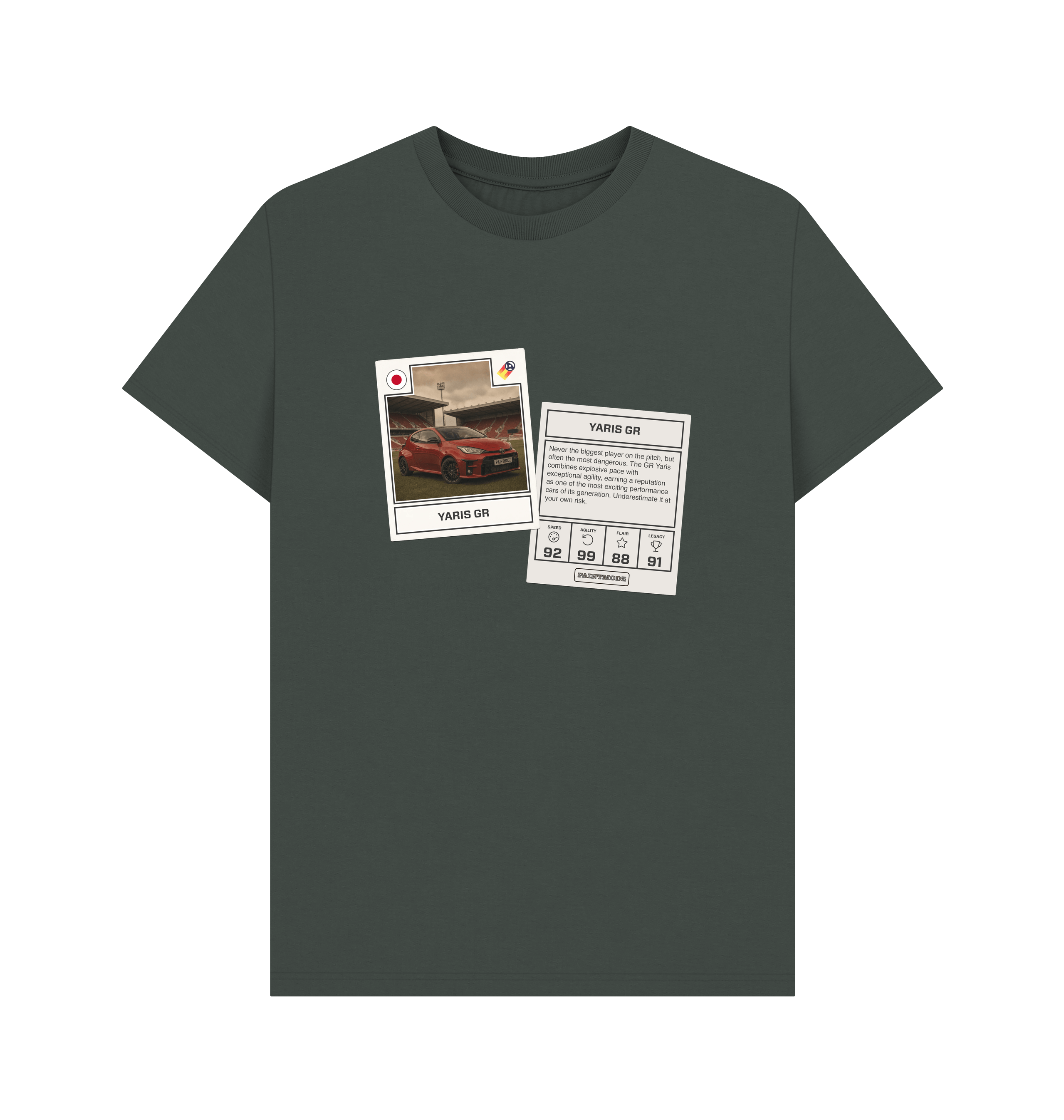 Dark Grey Printed T-shirt Front
