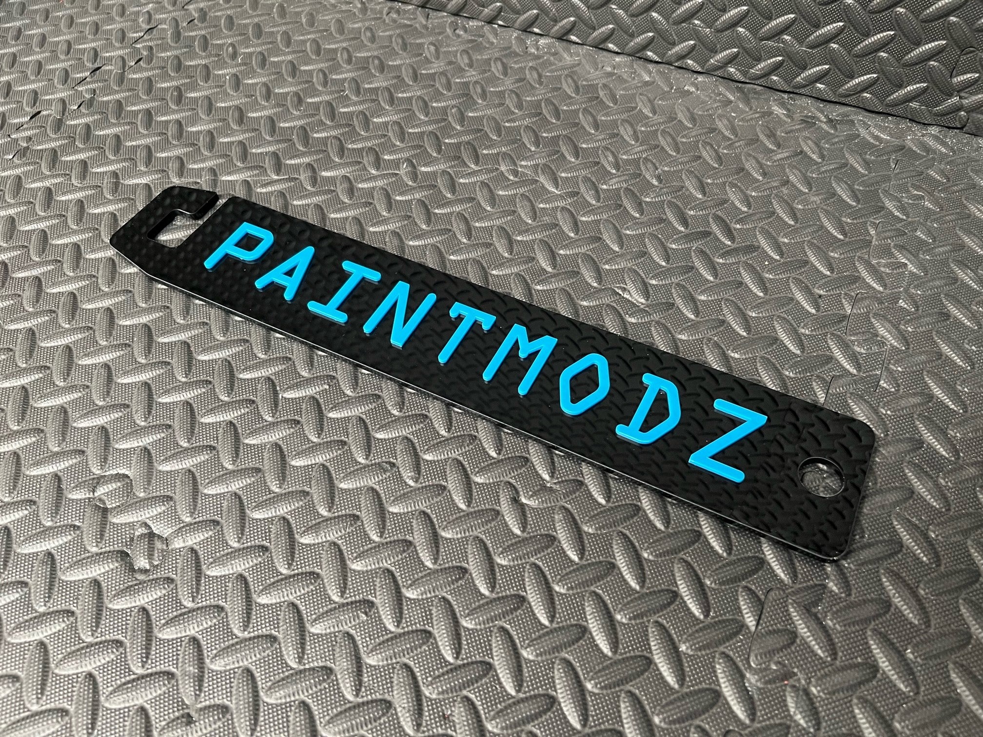 Proform Universal Bonnet Prop - Gloss Black Prop With Light Blue PAINTMODZ Logo