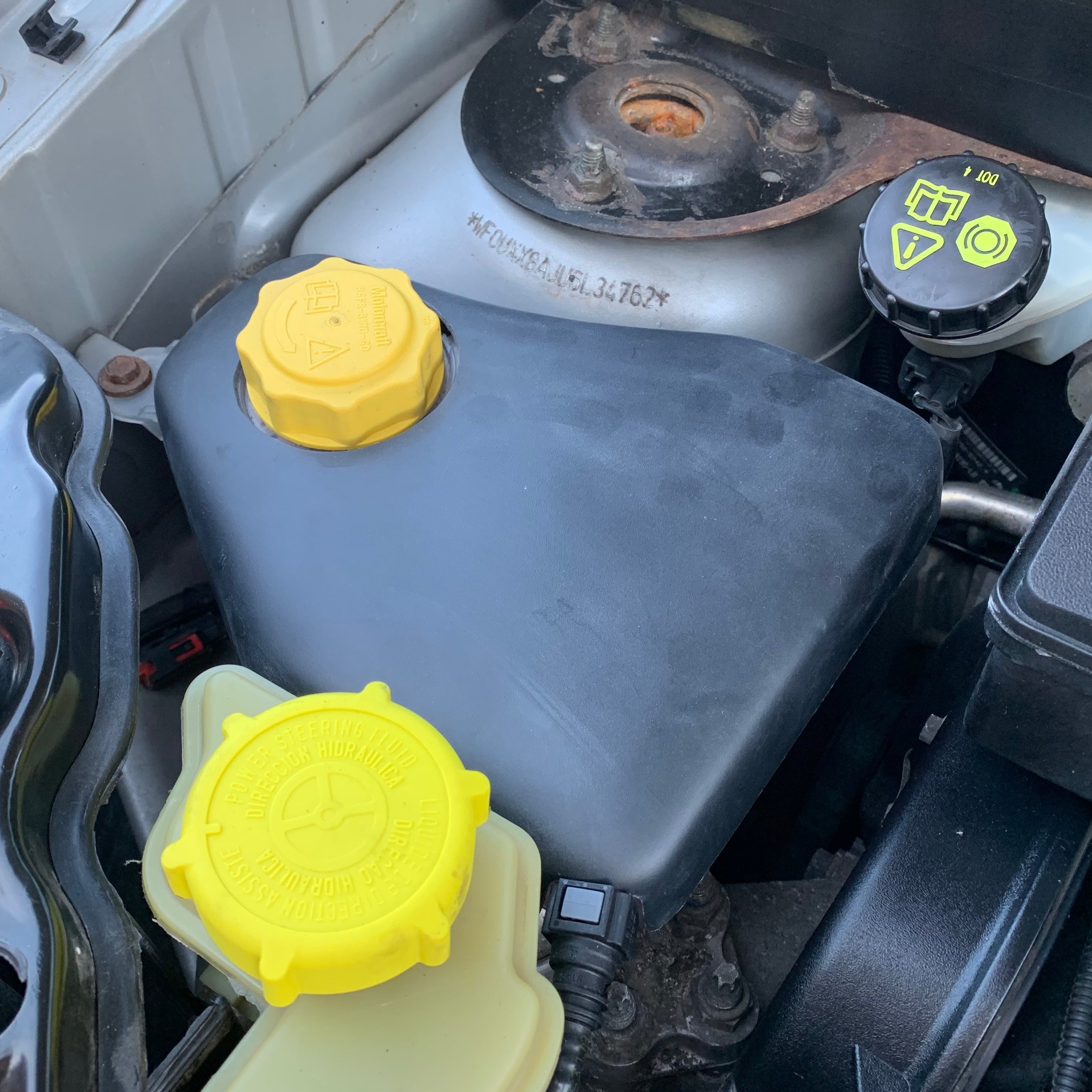 Proform Coolant Tank Cover - Mk6 Ford Fiesta - All Other Variants - Textured OEM Plastic