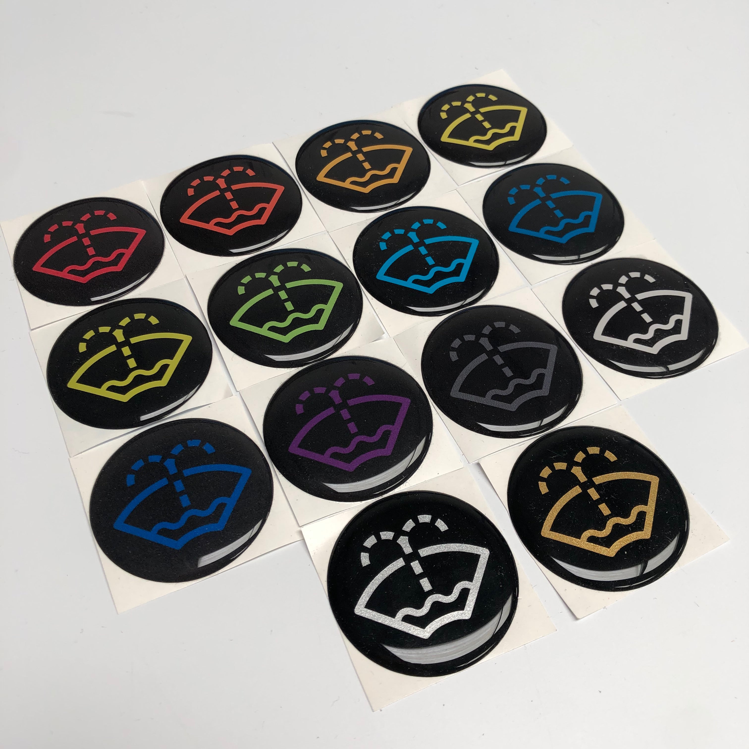 Washer Logo Circular Gel Badge 43mm